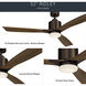 Ridley Ii 52 inch Oil Brushed Bronze with Walnut Blades Ceiling Fan